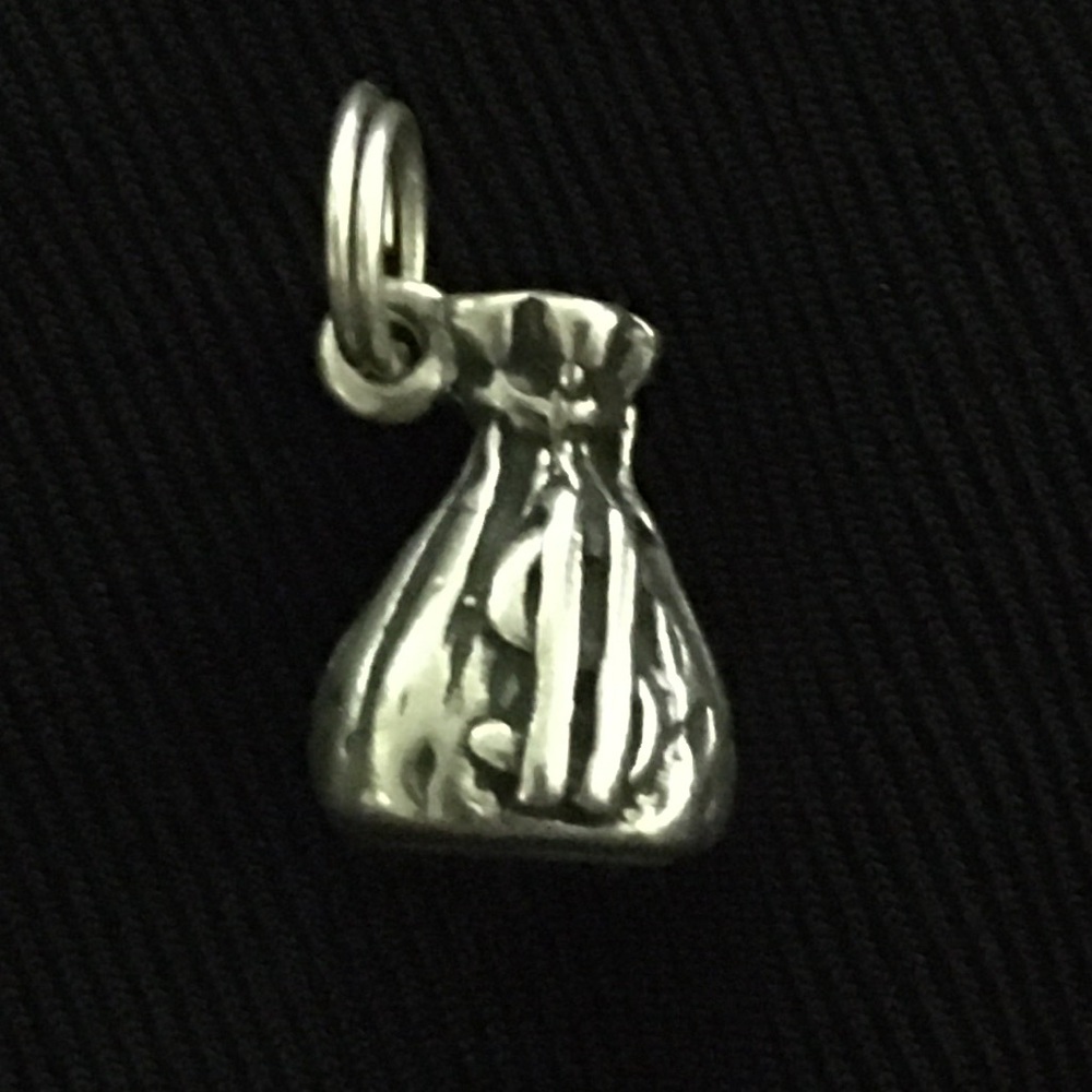 Sterling Money Bag Charm